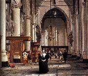 Cornelis de Man Interior of the Laurenskerk in Rotterdam painting